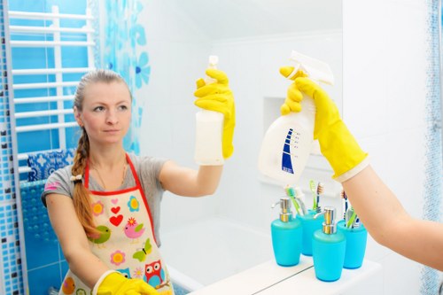 Professional window cleaning for a Brent home exterior