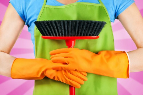 Illustration representing screen-reader compatible cleaning service information