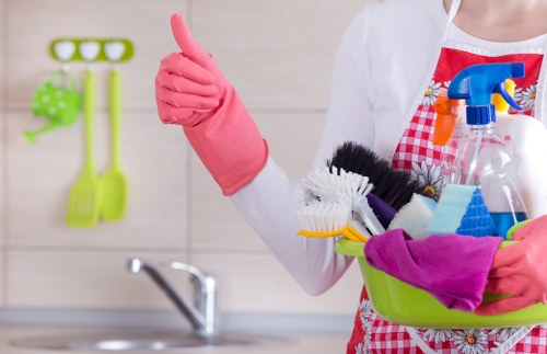 Professional cleaning of a Brent office kitchen and communal area