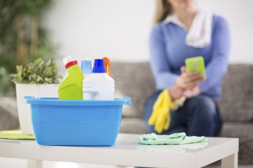 Stairwell and landing cleaning in a shared residential building