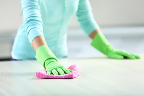 Hot water extraction carpet cleaning equipment used in Brent property