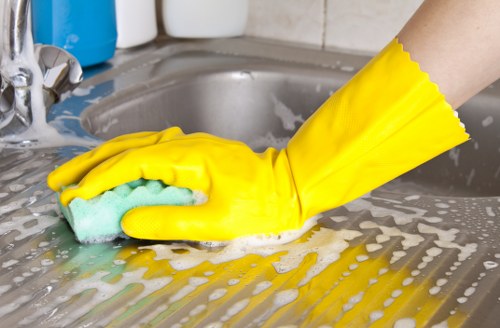 Cleaner maintaining a tidy and fresh environment in Brent