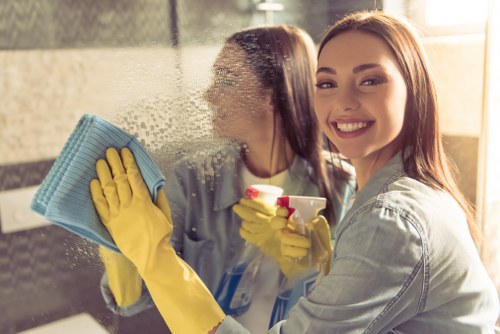 Local cleaners preparing a Brent property for handover
